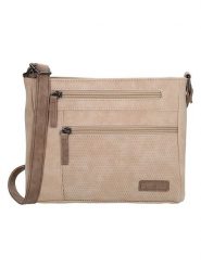 Beagles Torebka "Brunete" w kolorze beżowym - 23,5 x 19,5 x 7 cm rozmiar: onesize. Brązowe torby na ramię Beagles, bez wzorów, z materiału, na ramię, bez dodatków. Za 65.99 zł.