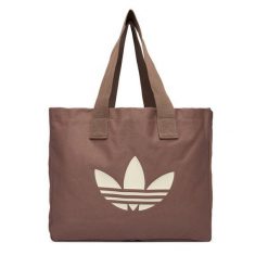 Torebka adidas. Brązowe shopper Adidas, bez wzorów, bez dodatków. Za 109.99 zł.