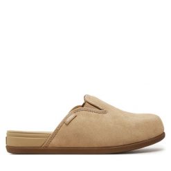 Klapki Vans. Brązowe klapki Vans, bez wzorów, bez obcasa. Za 219.99 zł.