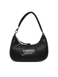 Tommy Jeans Torebka Tjw Bold Script Shoulder Bag AW0AW17895 Czarny. Czarne torebki klasyczne Tommy Jeans, bez wzorów, z jeansu, bez dodatków. Za 429.99 zł.