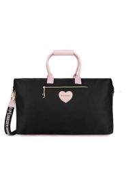 Juicy Couture Torba weekendowa CEO-BIJXT2544WPJ Czarny. Czarne torebki klasyczne Juicy Couture, bez wzorów, z tworzywa sztucznego, bez dodatków. Za 369.99 zł.