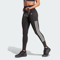 Legginsy Optime 3-Stripes Full-Length. Czarne legginsy Adidas, xs, bez wzorów, z materiału. Za 279.00 zł.