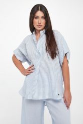 Koszula damska lniana Verve WEEKEND MAX MARA. Koszule Weekend Max Mara, bez wzorów, bez kołnierzyka, bez ramiączek. Za 1,049.00 zł.