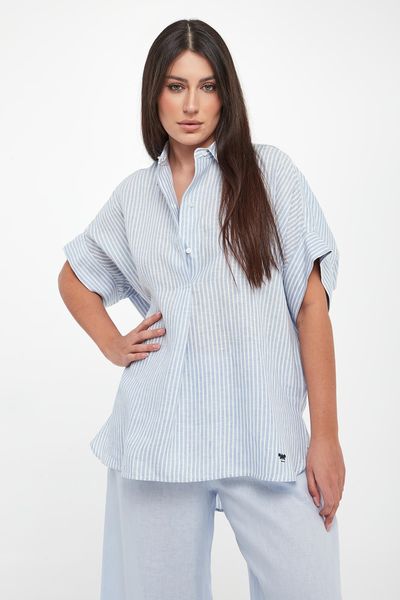 Koszula damska lniana Verve WEEKEND MAX MARA. Koszule Weekend Max Mara, bez wzorów, bez kołnierzyka, bez ramiączek. Za 1,049.00 zł.