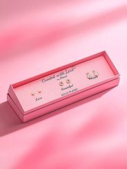 Created with Love 3-częściowy zestaw kolczyków-wkrętek "Starry" z cyrkoniami rozmiar: onesize. Żółte kolczyki Created with Love, z cyrkonią, z mosiądzu. Za 56.99 zł.