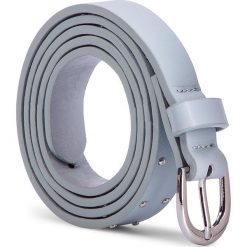Paski ACCCESSORIES 1W2-003-SS19. Niebieskie paski ACCCESSORIES, bez wzorów, ze skóry ekologicznej. W wyprzedaży za 20.99 zł.