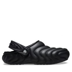 Klapki Crocs. Czarne klapki Crocs, bez wzorów, bez obcasa. Za 189.99 zł.
