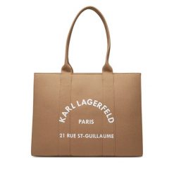 Torebka KARL LAGERFELD. Brązowe torebki klasyczne KARL LAGERFELD, bez wzorów, bez dodatków. Za 699.99 zł.