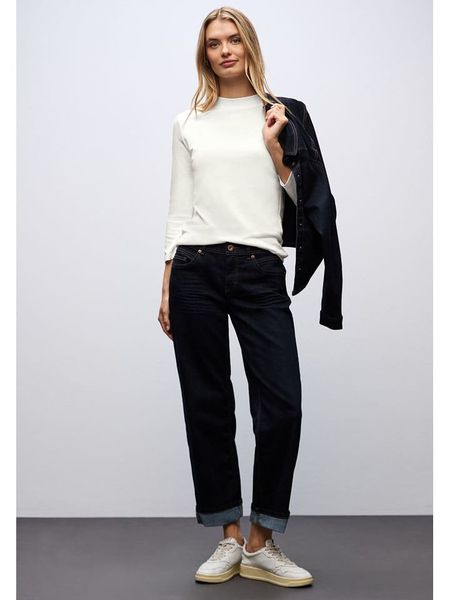 Street One Koszulka w kolorze kremowym rozmiar: 44. Brązowe bluzki Street One, bez wzorów, street, bez kołnierzyka, bez ramiączek. Za 74.28 zł.