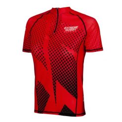 Koszulka biegowa damska z zamkiem i krótkim rękawem EXTREME HOBBY HALFTONE. Zielone bluzki EXTREME HOBBY, xs, bez wzorów, z elastanu, sportowe, bez kołnierzyka, bez ramiączek. Za 159.00 zł.