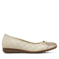 Baleriny Gabor. Brązowe baleriny Gabor, bez wzorów, bez obcasa. Za 459.99 zł.