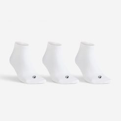 Skarpety sportowe tenis Artengo RS100 Mid 3 pary. Białe skarpety ARTENGO, bez wzorów, z bawełny. Za 19.99 zł.