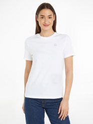 CALVIN KLEIN JEANS Koszulka w kolorze białym rozmiar: XL. Białe bluzki Calvin Klein Jeans, xl, bez wzorów, z bawełny, bez kołnierzyka, bez ramiączek. Za 128.25 zł.