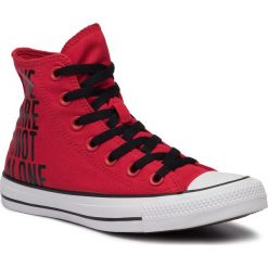 Trampki CONVERSE - Ctas Hi 165467C Enamel Red/White. Czerwone trampki Converse, bez wzorów, z gumy, bez zapięcia. Za 329.00 zł.