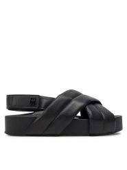 HÖGL Sandały Trisha 7-102950 Czarny. Czarne sandały Högl, bez wzorów, ze skóry, bez obcasa, na płaskiej podeszwie, bez zapięcia. Za 679.99 zł.