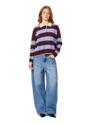 Scotch & Soda Koszulka polo w kolorze błękitno-bordowym rozmiar: M. Czerwone bluzki Scotch & Soda, m, bez wzorów, bez kołnierzyka, bez ramiączek. Za 199.95 zł.