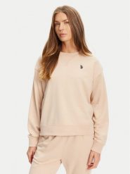 U.S. Polo Assn. Bluza WUP1492 Beżowy Regular Fit. Brązowe bluzy U.S. Polo Assn., s, bez wzorów, z syntetyku, bez kaptura. Za 259.99 zł.