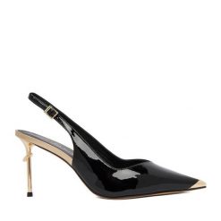 Szpilki Eva Minge. Czarne szpilki Eva Minge, bez wzorów, bez obcasa, na szpilce, bez zapięcia. Za 449.99 zł.