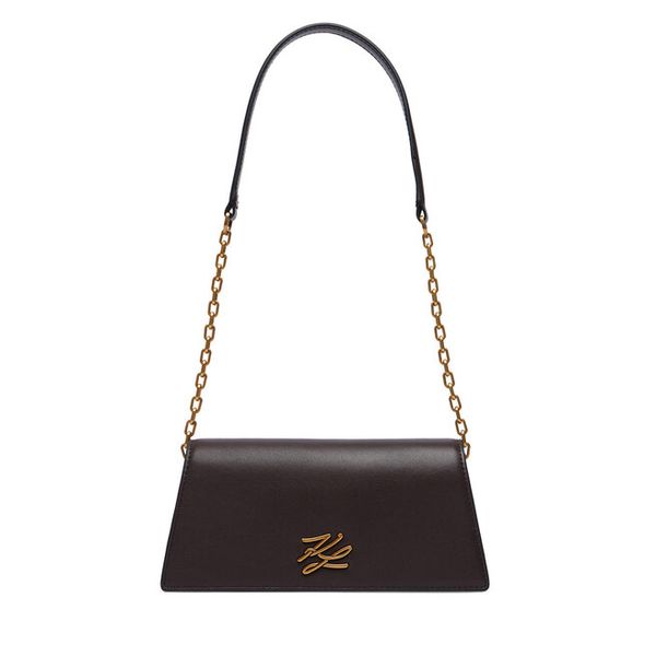 Torebka KARL LAGERFELD. Brązowe torebki klasyczne KARL LAGERFELD, bez wzorów, bez dodatków. Za 849.99 zł.