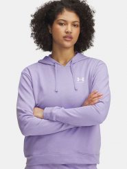 Under Armour Bluza "Rival" w kolorze fioletowym rozmiar: S. Różowe bluzy Under Armour, s, bez wzorów, z kapturem. Za 164.45 zł.