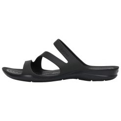 Sandały damskie sportowe Crocs SWIFTWATER SANDAL. Brązowe sandały Crocs, bez wzorów, z syntetyku, sportowe, bez obcasa, bez zapięcia. W wyprzedaży za 129.00 zł.