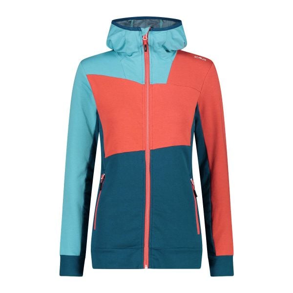 Bluza damska z kapturem CMP. Niebieskie bluzy CMP, xs, bez wzorów, z tkaniny, z kapturem. Za 249.00 zł.