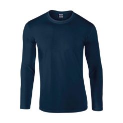 Koszulka Z Długim Rękawem Unisex Softstyle Dla Dorosłych. Niebieskie bluzki GILDAN, s, bez wzorów, sportowe, bez kołnierzyka, bez ramiączek. Za 65.99 zł.