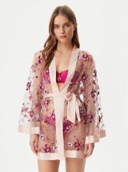 Guess Szlafrok O5GX01 KCQ90 Kolorowy Regular Fit. Szlafroki Guess, xs, z aplikacjami, z syntetyku, bez ramiączek, bez kaptura. Za 429.99 zł.