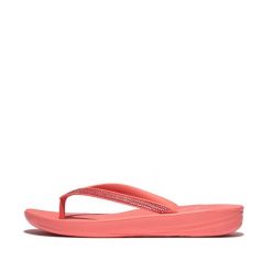 Klapki damskie FitFlop Iqushion Sparkle TPU. Brązowe klapki FIT FLOP, bez wzorów, bez obcasa. Za 322.00 zł.