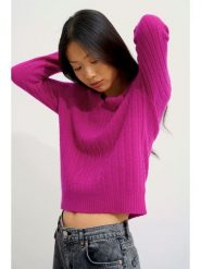 AUTHENTIC CASHMERE Kaszmirowy sweter "Indira" w kolorze fioletowym rozmiar: L. Różowe swetry AUTHENTIC CASHMERE, l, bez wzorów, z kaszmiru, bez ramiączek. Za 763.28 zł.