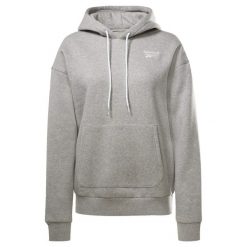 Bluza na co dzień damska REEBOK ciepła z kapturem. Szare bluzy Reebok, m, bez wzorów, z kapturem. Za 160.00 zł.