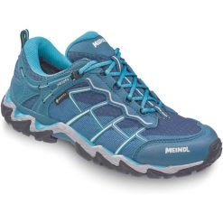 Buty sportowe damskie Meindl Houston Lady Gore-Tex. Niebieskie trekkingi Meindl, z gore-texu, do biegania. Za 739.90 zł.