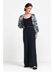 Rich & Royal Spodnie w kolorze czarnym rozmiar: 36. Czarne spodnie materiałowe Rich & Royal, na co dzień, bez wzorów, z materiału, z podwyższonym stanem. Za 226.24 zł.