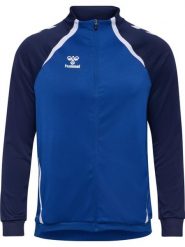 Bluza dresowa zapinana na zamek błyskawiczny Hummel Lead 2.0. Niebieskie bluzy Hummel, l, bez wzorów, z dresówki, bez kaptura. Za 256.50 zł.