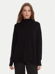 Kontatto Sweter 3M0822C Czarny Relaxed Fit. Czarne swetry Kontatto, m, bez wzorów, z syntetyku, bez ramiączek. Za 389.99 zł.