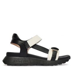 Sandały Hispanitas. Brązowe sandały Hispanitas, bez wzorów, bez obcasa, na płaskiej podeszwie, bez zapięcia. Za 609.99 zł.