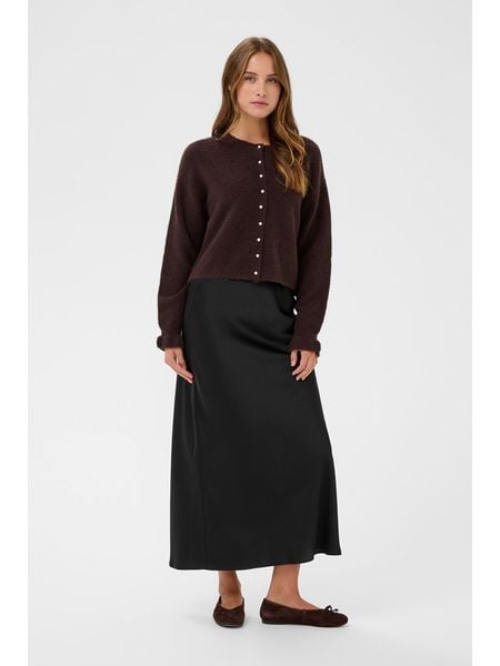 Kaffe Kardigan w kolorze ciemnobrązowym rozmiar: L. Brązowe kardigany Kaffe, l, bez wzorów. Za 152.26 zł.