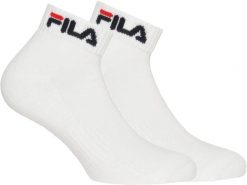Skarpetki Fila 2-pak białe 39-42 - najwyższa jakość. Białe skarpety 661, bez wzorów, z bawełny. Za 122.99 zł.