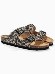 BACKSUN Klapki "Bali" w kolorze brązowym rozmiar: 42. Brązowe klapki Backsun, bez wzorów, z materiału, z otwartym noskiem, bez obcasa. Za 130.99 zł.