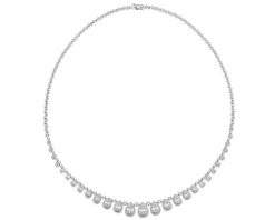 Naszyjnik z białego złota z diamentami - 45 cm - 3,48 ct - próba 585. Białe naszyjniki Apart, z diamentem, złote. Za 49,990.00 zł.