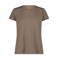 Koszulka damska turystyczna CMP 34N6796. Brązowe koszulki sportowe CMP, bez wzorów, bez ramiączek. Za 176.50 zł.