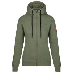 Bluza bawełna damska Kilpi Leines. Zielone bluzy Kilpi, xs, bez wzorów, z bawełny, z kapturem. Za 189.67 zł.
