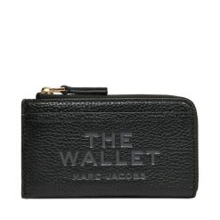 Bilonówka Marc Jacobs. Czarne portfele Marc Jacobs, bez wzorów. Za 669.99 zł.