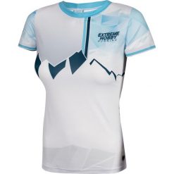Koszulka do biegania damska z krótkim rękawem EXTREME HOBBY MOUNTAIN. Niebieskie bluzki EXTREME HOBBY, s, bez wzorów, z elastanu, sportowe, bez kołnierzyka, bez ramiączek. Za 139.00 zł.