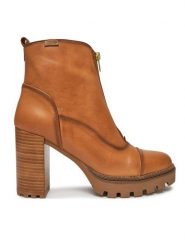 Pikolinos Botki Cervera W1J-8829 Brązowy. Brązowe botki Pikolinos, bez wzorów, ze skóry, bez obcasa, na słupku, bez zapięcia. Za 799.99 zł.