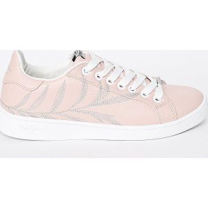 Pepe Jeans - Tenisówki. Czerwone trampki Pepe Jeans, bez wzorów, z jeansu, bez zapięcia. W wyprzedaży za 139.90 zł.