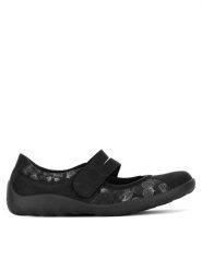 Remonte Baleriny R3510-03 Czarny. Czarne baleriny Remonte, bez wzorów, z materiału, bez obcasa. Za 209.99 zł.
