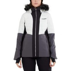 Kurtka narciarska damska Salina Padded Jacket. Białe kurtki narciarskie FUNDANGO, xs, bez wzorów, bez kaptura, narciarskie. Za 629.90 zł.