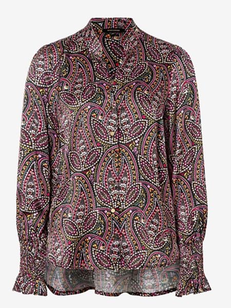 More & More Bluzka w kolorze czarno-różowym rozmiar: 34. Czarne bluzki More & More, s, bez wzorów, z wiskozy, klasyczne, bez kołnierzyka, bez ramiączek. Za 65.54 zł.