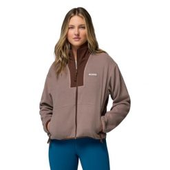 Bluza dresowa sportowa damska Sequoia Grove II FZ. Szare bluzy Columbia, xl, bez wzorów, z dresówki, bez kaptura. Za 249.99 zł.